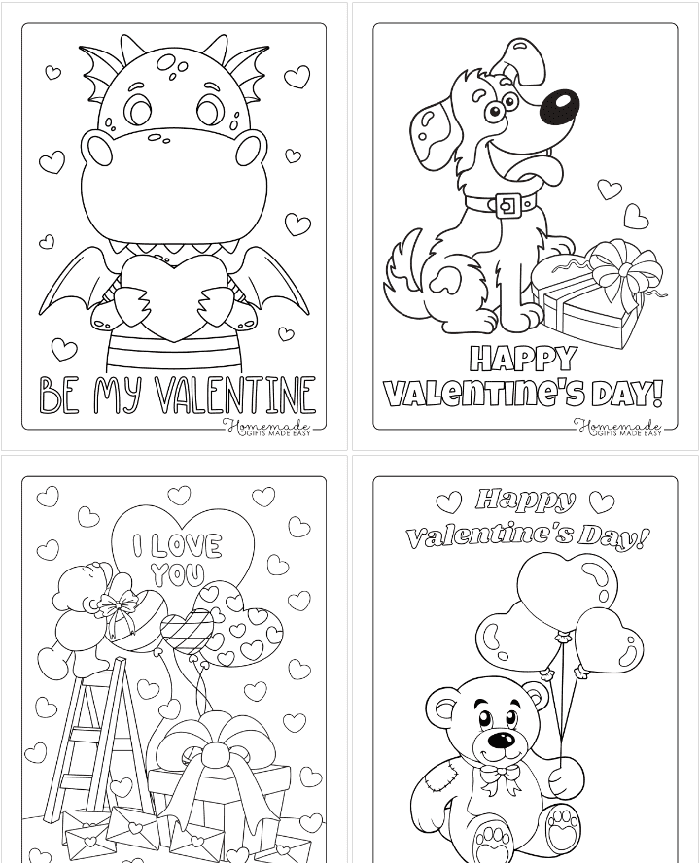 There are lots of different Valentines coloring page printable ideas on to try.