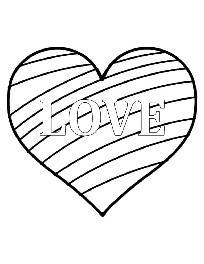 FREE Blank Heart Template  Printable Coloring Template