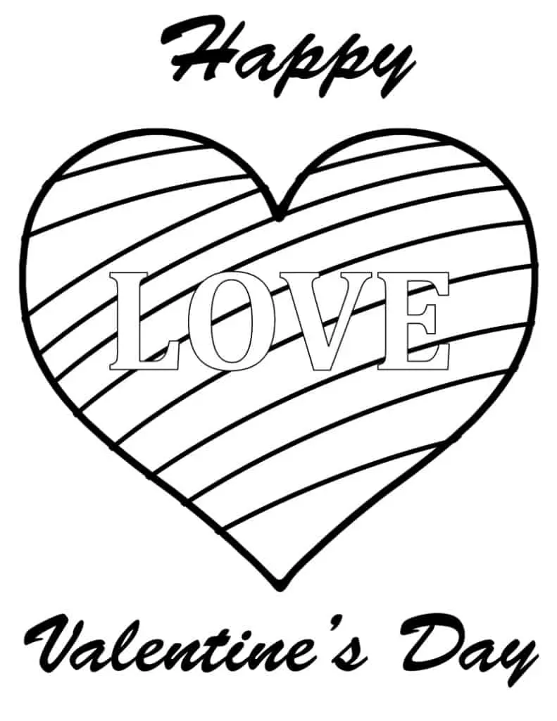 Color a cute Valentine's Day coloring page. Print out these free coloring pages.