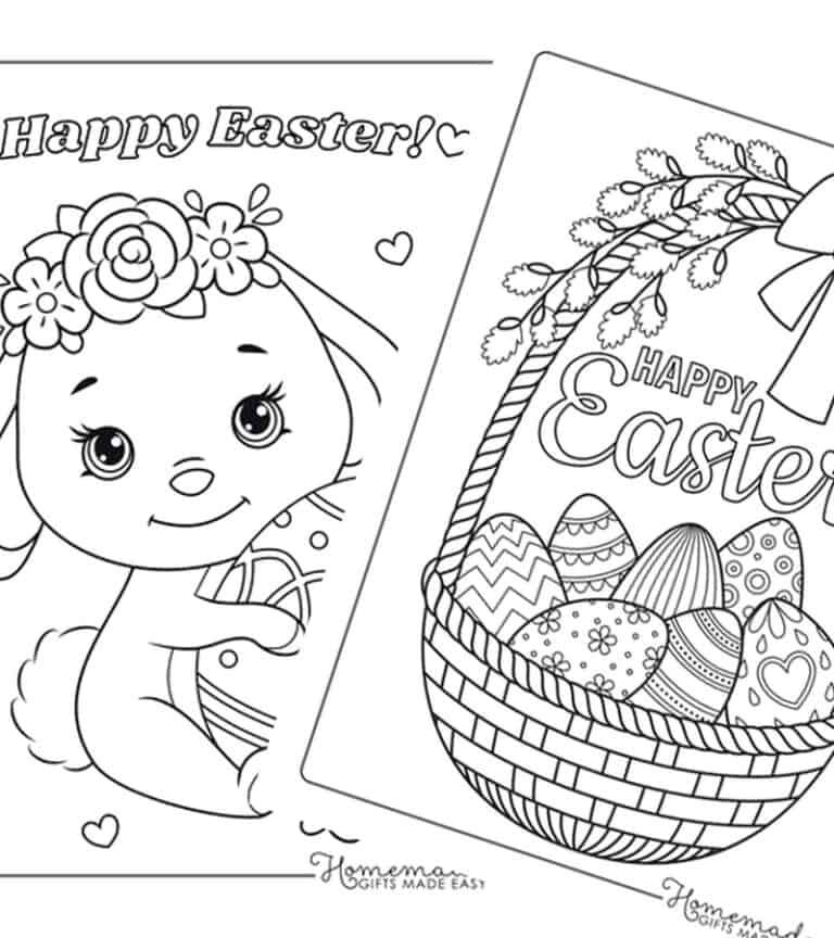 Fun Coloring Pages Easter: Easy Printable Free Easter Sheets - A Crafty ...