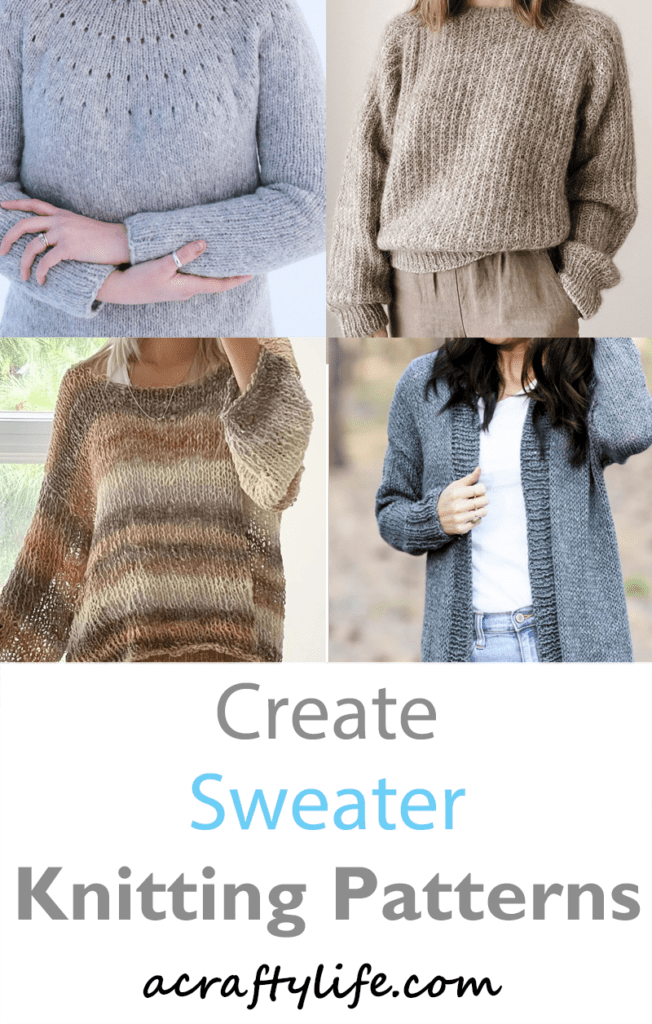 Try some of these knit sweater patterns.