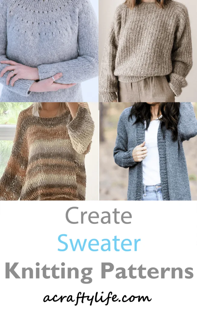 15 Sweater Knit Patterns - Cozy Cardigans - A Crafty Life