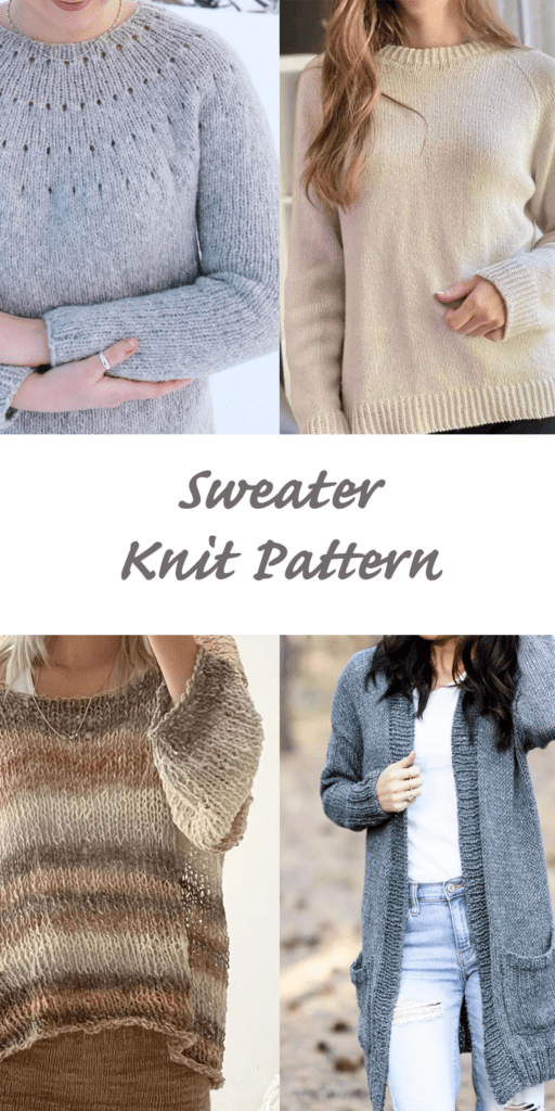 Try some of these knit sweater patterns.