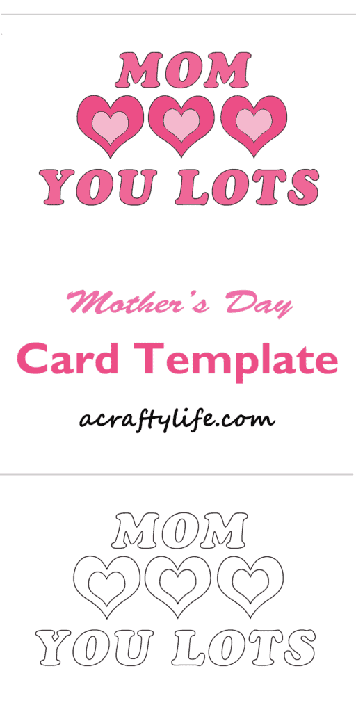 Print out this Mother's Day card template for an easy preschool craft.