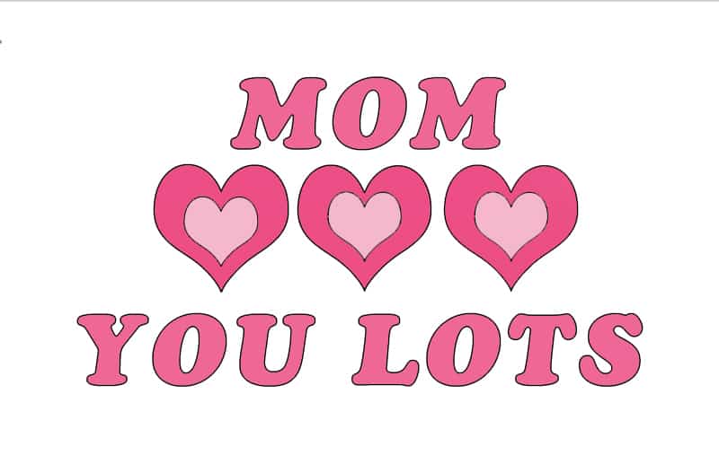 Free Mother's Day card template to print and color. Just print out the free PDF file and color the card.