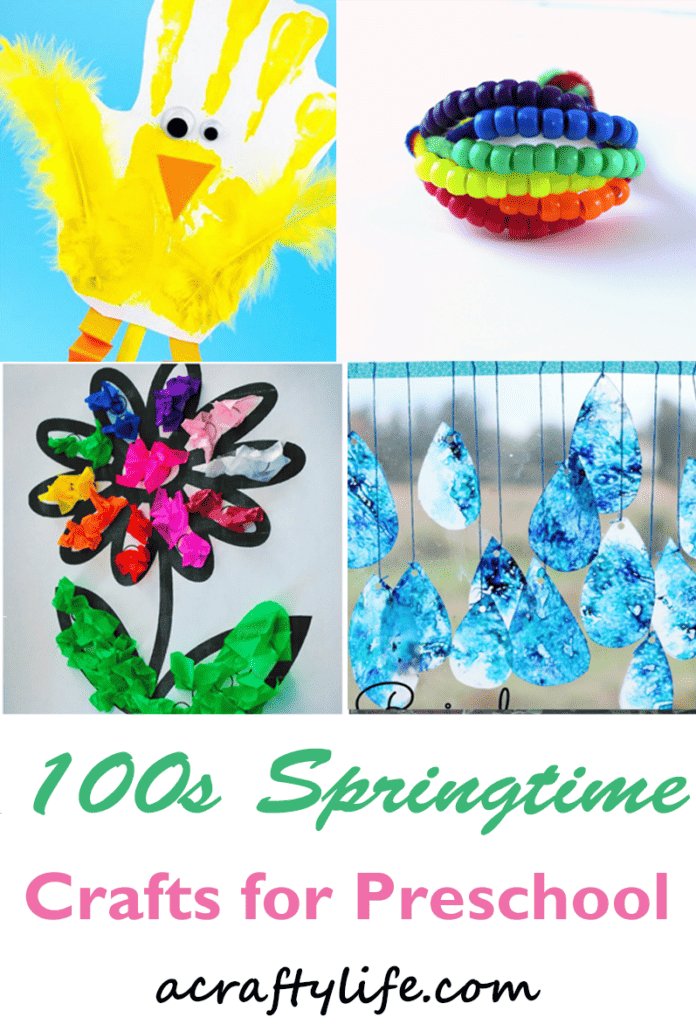 Try some fun Springtime crafts for preschool. There are lots of different easy crafts to make.