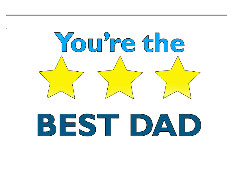 Make your own Father's Day card with this free printable template. Great for preschool.