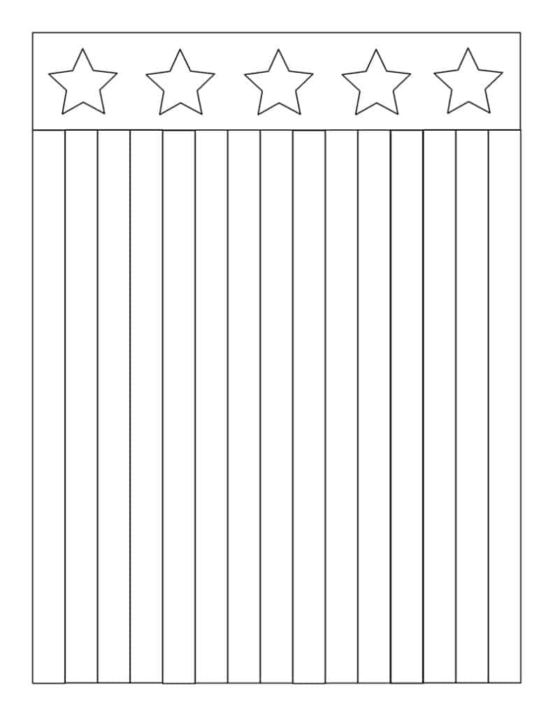 Try this free printable template for an American Flag craft for preschoolers. This is an easy craft to make.