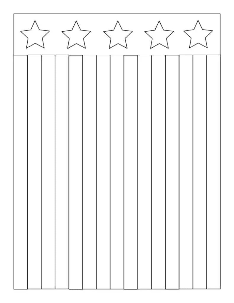 Try this free printable template for an American Flag craft for preschoolers. This is an easy craft to make.