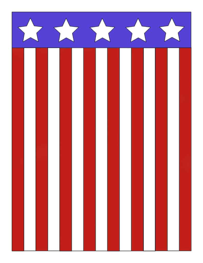 Try this free printable template for an American Flag craft for preschoolers. This is an easy craft to make.