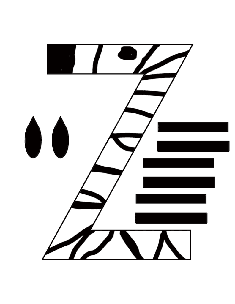 Make this easy zebra letter Z craft for preschool. Use this free printable template to make your own zebra.