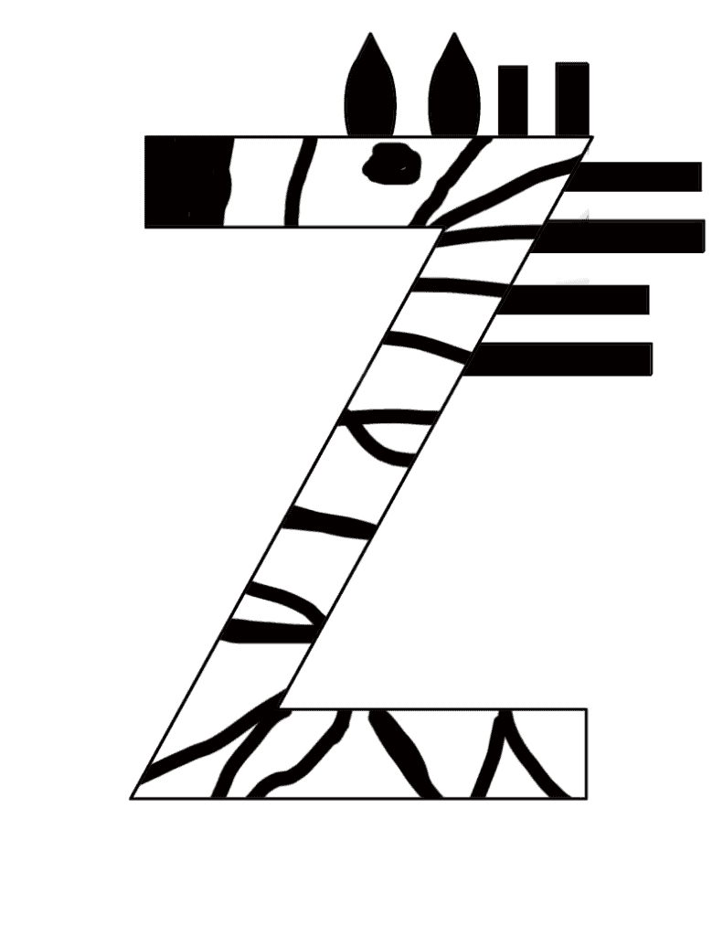 Make this easy zebra letter Z craft for preschool. Use this free printable template to make your own zebra.