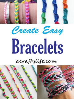 Make some of these easy bracelets. There are lots of fun ideas.