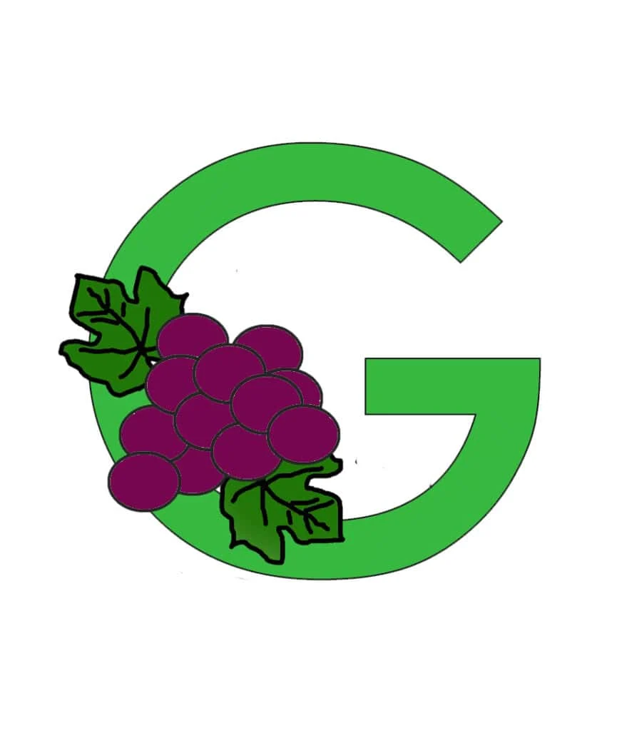 Free letter G is for grapes printable craft or preschool.