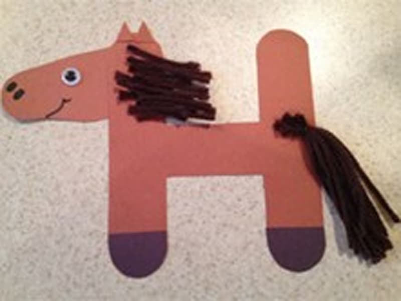 Make your own H is for for paper craft. 