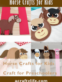 Make your own fun horse craft for kids. These easy crafts are great for preschoolers learning the learn H.