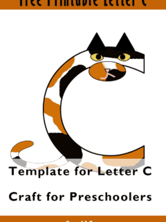 Make an easy letter C craft with this free template.