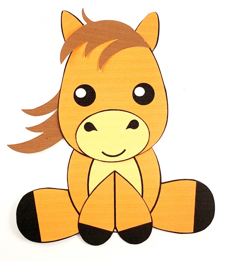 Make this fun and easy printable horse craft. 