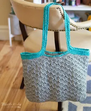 Make this shell crochet market bag pattern idea.