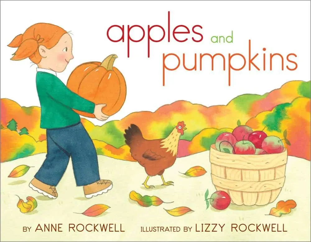apples and pumpkins book for the letter a or apple theme.