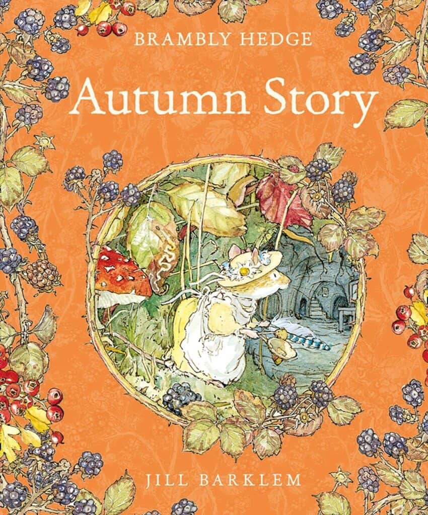 Autumn story book for the letter A and Fall