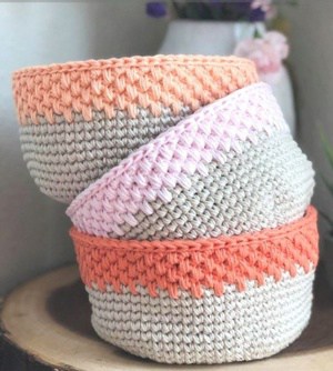 Make this waistcoat crochet basket pattern, free ideas