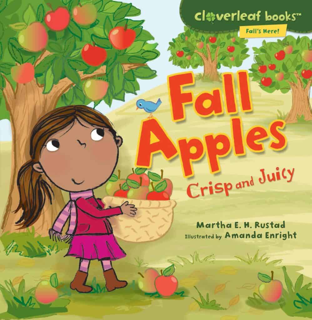 Fall apples book for the letter A.