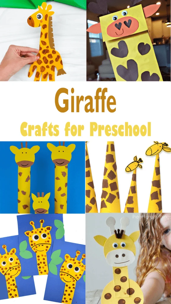 Make some of these fun giraffe crafts for preschool. They are great for zoo or letter G themes.