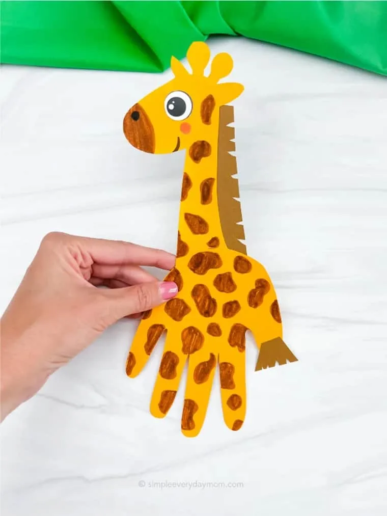 Make a fun handprint craft with this free template.
