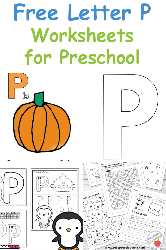 letter p worksheets printable