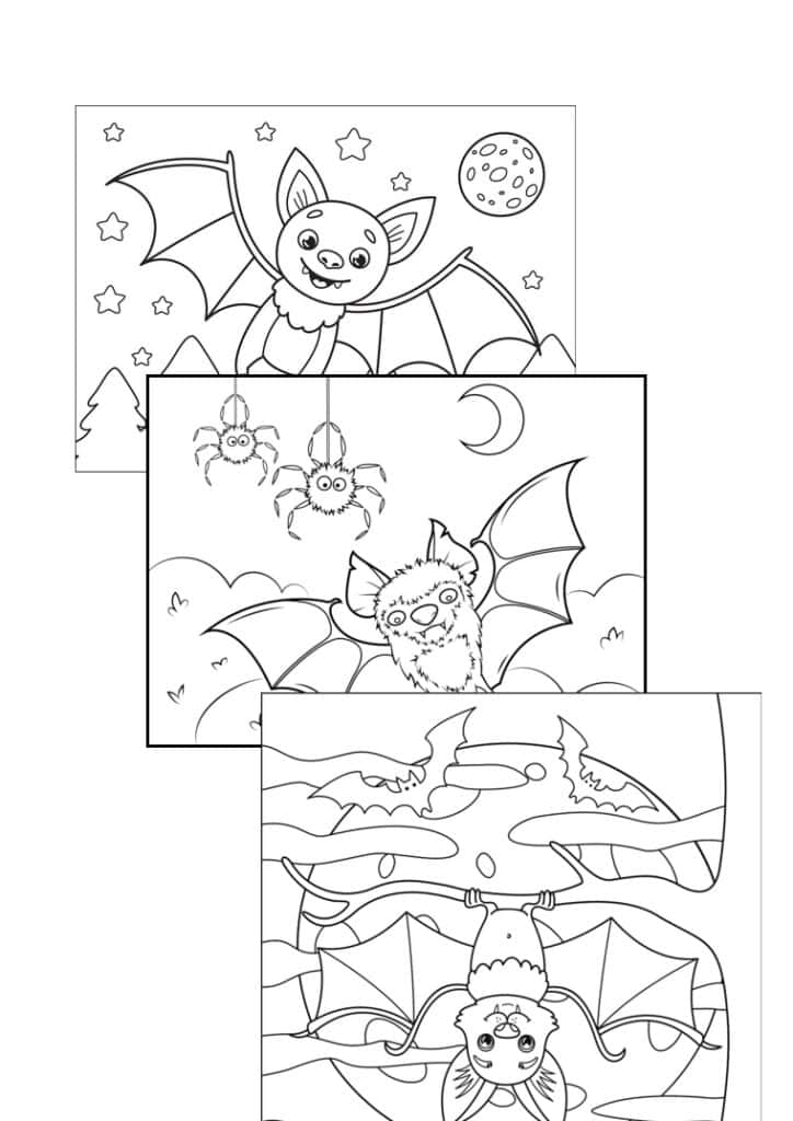 bat coloring pages
