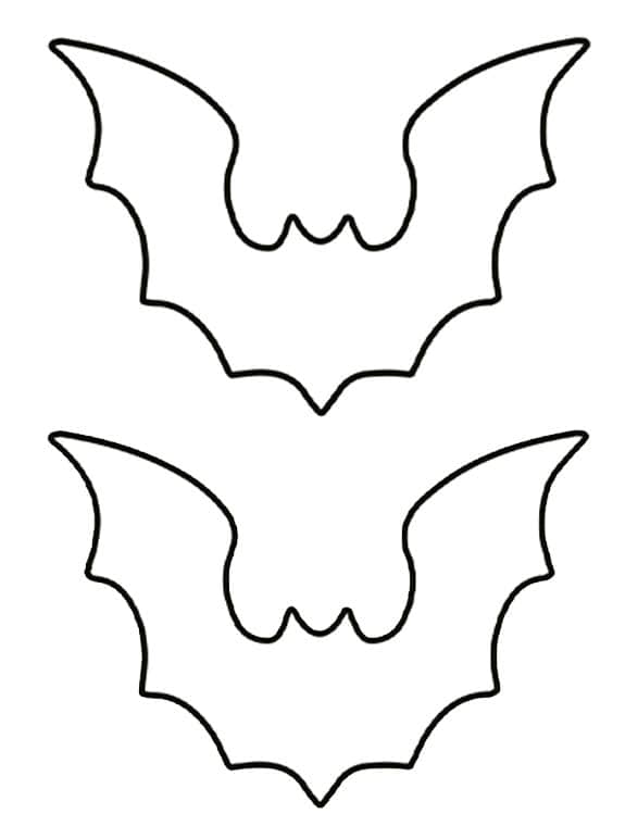 medium printable bat template