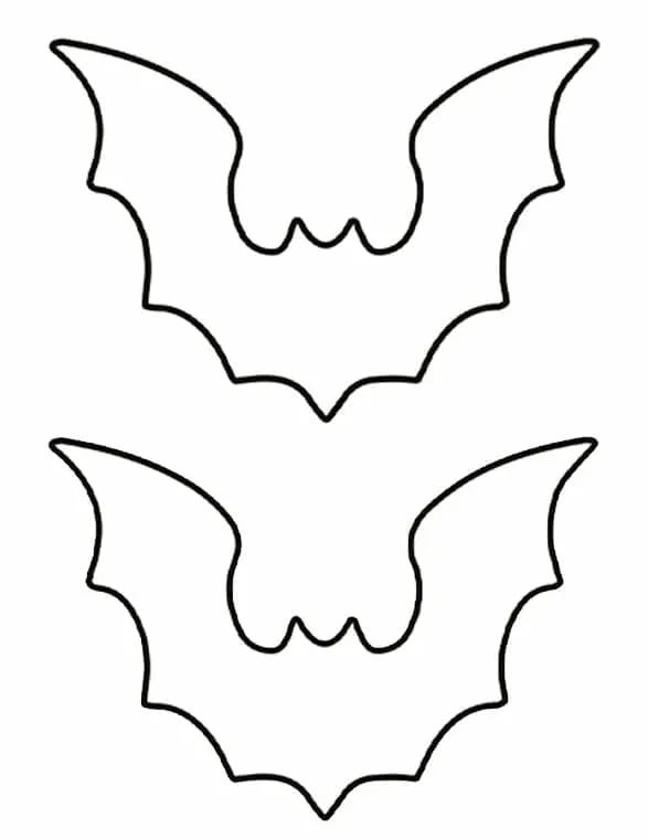 medium printable bat template