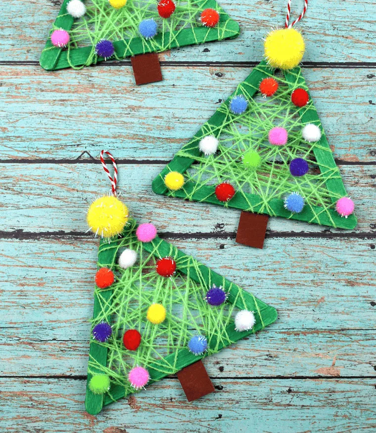 57 Fun Homemade Christmas Ornaments for Kids to Make - A Crafty Life