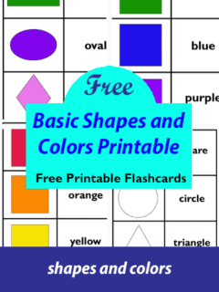 free shape and color flashcards printable