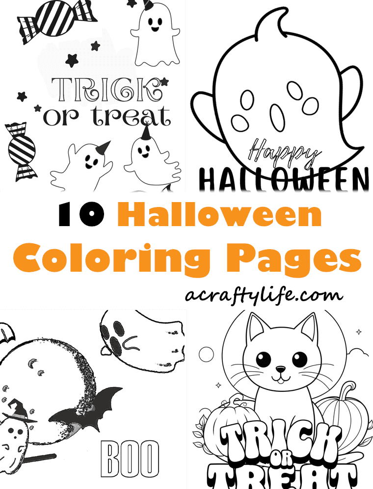 10 Halloween coloring pages