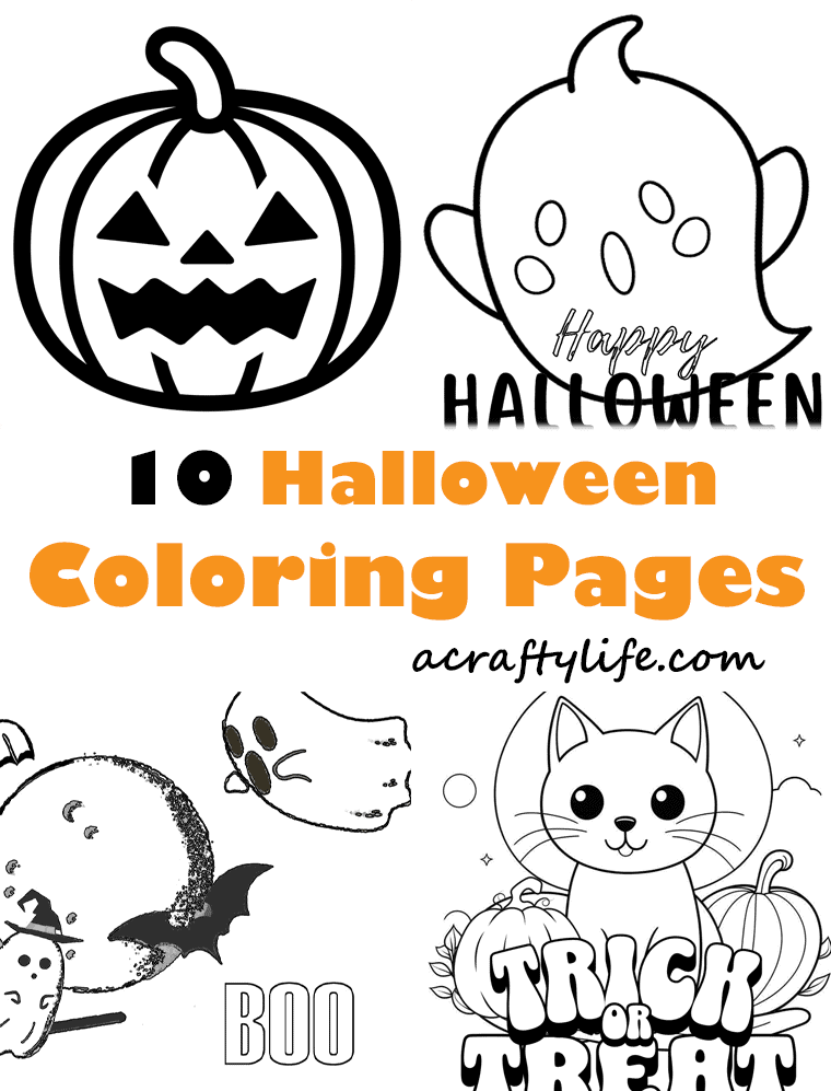 10 Halloween coloring pages