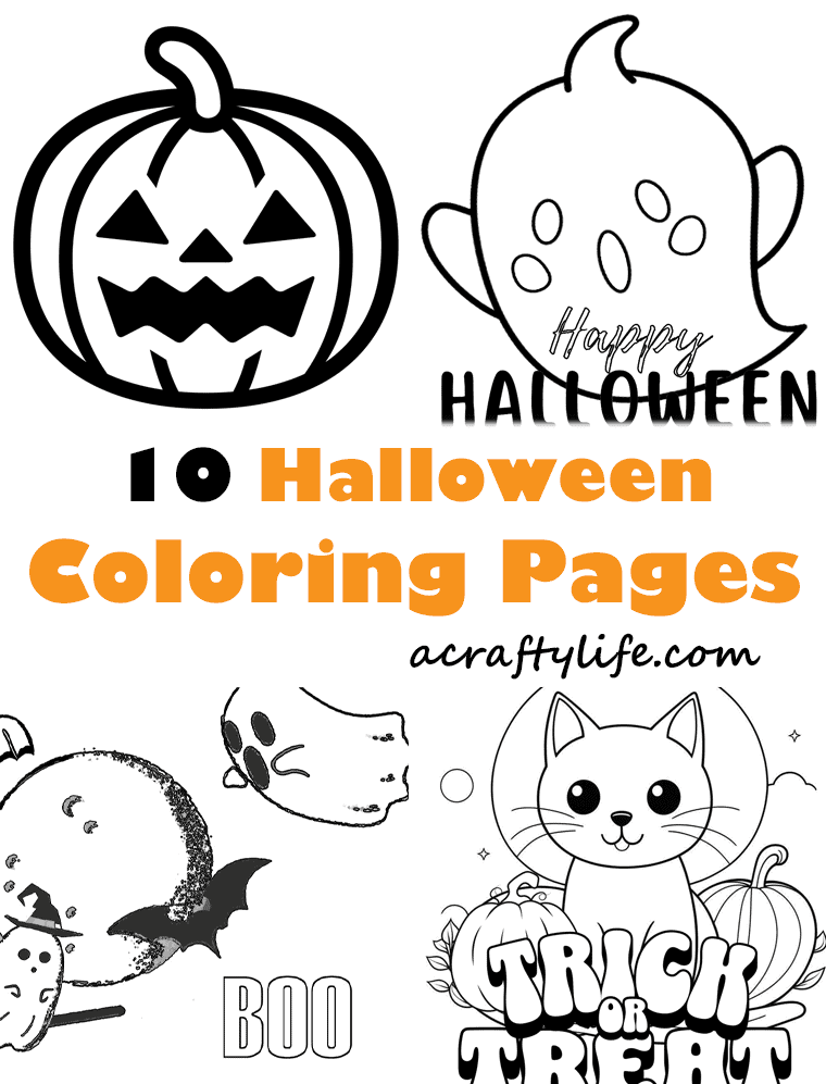 10 Halloween coloring pages