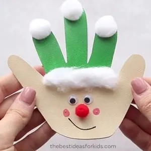 elf kid craft - christmas kid craft - arts and crafts activities - amorecraftylife.com #kidscraft #craftsforkids #christmas #preschool