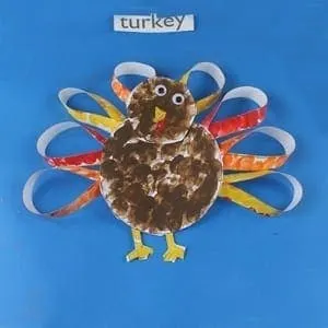 turkey craft for preschoolers - fall kid craft - thanksgiving kid craft - acraftylife.com #kidscraft #craftsforkids #preschool