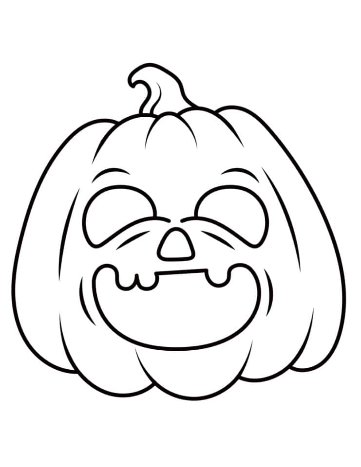 Free Jack-O-Lantern Printable: Coloring Pages Templates - A Crafty Life