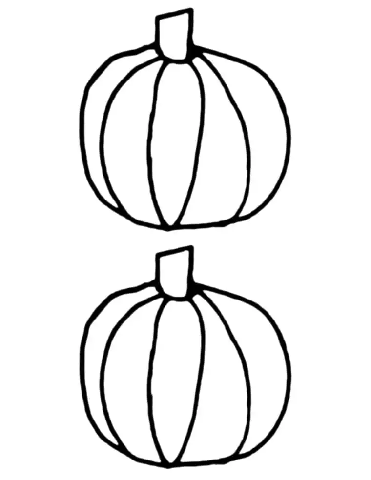 medium outline of printable pumpkin template