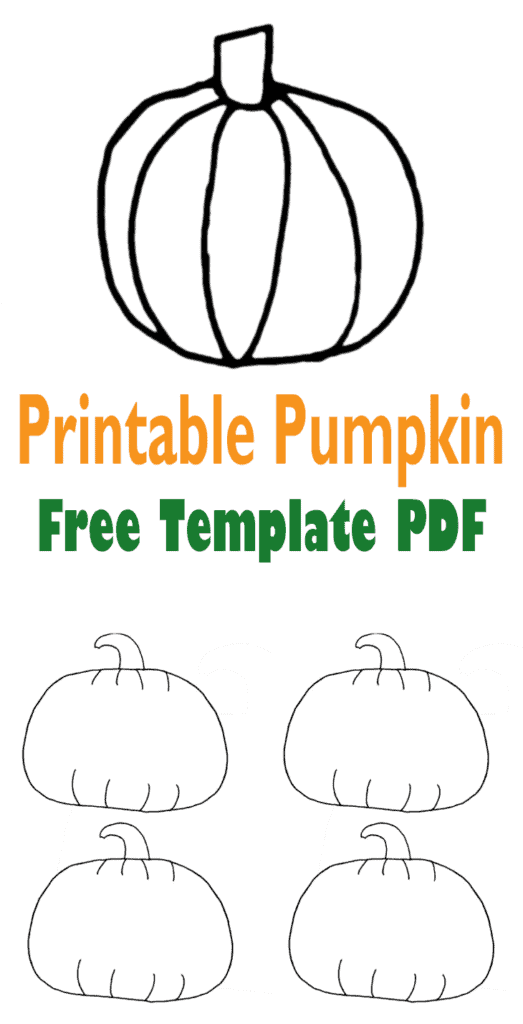 printable pumpkin free template PDF