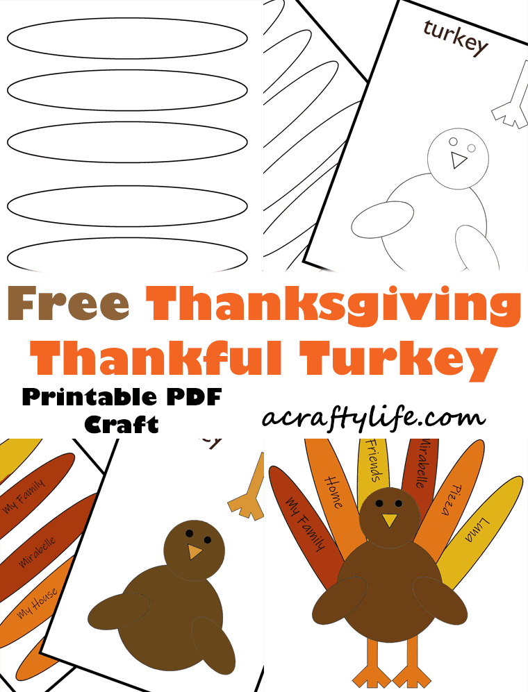 Turkey Thankful Template