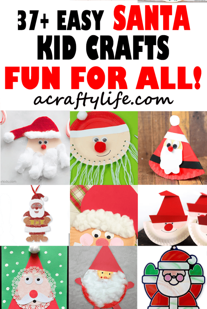 easy Santa Claus crafts for kids