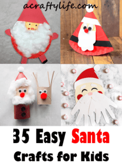 fun and easy Santa Claus crafts for kids