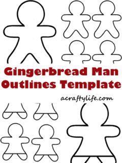 gingerbread man template outlines