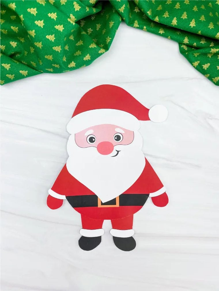 Easy printable Santa Claus crafta