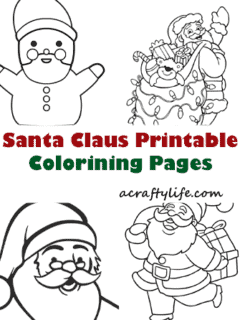 printable Santa Claus coloring pages