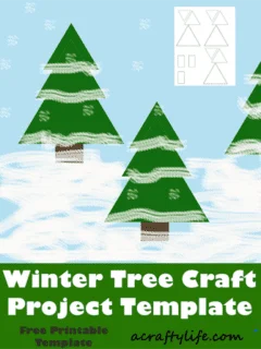 winter tree craft project